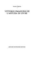 Copertina  Vittorio Emanuele III : l'astuzia di un re