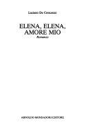 Copertina  Elena, Elena, amore mio : romanzo