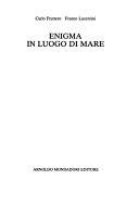 Copertina  Enigma in luogo di mare