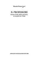Copertina  Il professore : Romano Prodi : dall'Iri all'Ulivo, un progetto per l'Italia