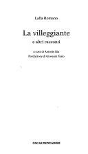 Copertina  La villeggiante e altri racconti
