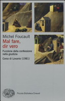 Copertina  Mal fare, dir vero : funzione della confessione nella giustizia : corso di Lovanio, 1981