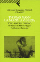 Copertina  La morte a Venezia ; Tonio Kroeger ; Tristano