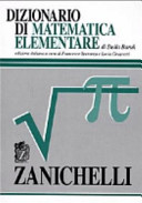 Copertina  Dizionario di matematica elementare
