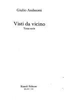 Copertina  Visti da vicino. Terza serie