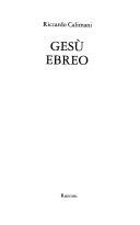 Copertina  Gesù ebreo