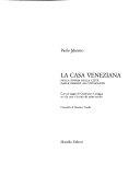 Copertina  La casa veneziana : nella storia della città dalle origini all'Ottocento