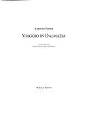 Copertina  Viaggio in Dalmazia
