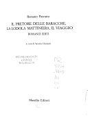 Copertina  Il pretore delle baracche ; La lodola mattiniera ; Il viaggio : romanzi editi