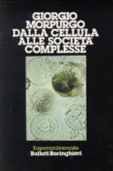 Copertina  Dalla cellula alle società complesse