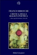 Copertina  Critica della ragion poetica : e altri saggi di letteratura e filosofia