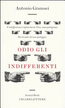 Copertina  Odio gli indifferenti