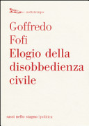 Copertina  Elogio della disobbedienza civile