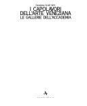 Copertina  I capolavori dell'arte veneziana : le Gallerie dell'Accademia