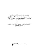 Copertina  Immagini di società civile : una ricerca empirica nella cultura del ceto politico in Italia