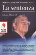 Copertina  La sentenza