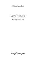 Copertina  Lewis Mumford : in difesa della città