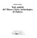 Copertina  Vetri antichi del Museo Civico Archeologico di Padova