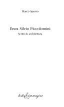Copertina  Enea Silvio Piccolomini : scritti di architettura