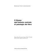 Copertina  Il Museo dell'Istituto centrale di patologia del libro