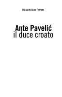 Copertina  Ante Pavelic : il duce croato