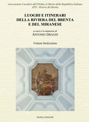 Copertina  Luoghi e itinerari della Riviera del Brenta e del miranese. Volume dodicesimo