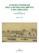 Copertina  Luoghi e itinerari della Riviera del Brenta e del miranese. Volume terzo
