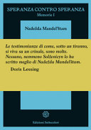 Copertina  Speranza contro speranza : memorie