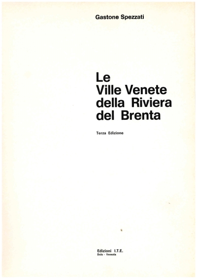 Copertina  Le ville venete della Riviera del Brenta