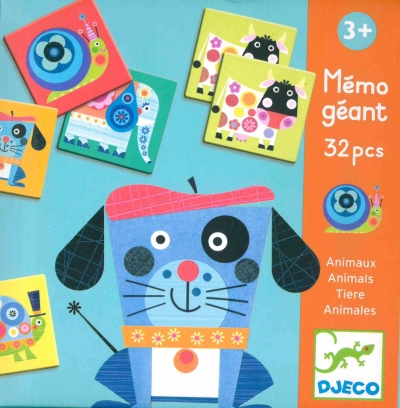 Copertina  Memo géant 32 pcs. Animaux = Animals = Tiere = Animales [Gioco]